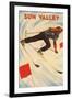 Sun Valley Skier-null-Framed Art Print