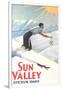 Sun Valley Travel Poster-null-Framed Art Print