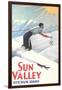 Sun Valley Travel Poster-null-Framed Art Print