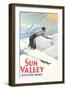 Sun Valley Travel Poster-null-Framed Art Print