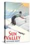 Sun Valley Travel Poster-null-Stretched Canvas