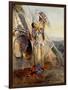 Sun Worship in Montana-Charles Marion Russell-Framed Art Print