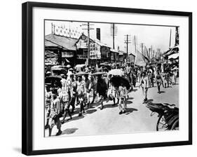 Sun Yat-Sen's Army on the March-null-Framed Photographic Print