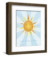 Sun-John W^ Golden-Framed Art Print