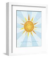 Sun-John W^ Golden-Framed Art Print