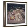 Sunbathers Lay in Sarcophagus Like Crypts with Water, Rancho La Puerta Resort, Tecate, Mexico 1961-Allan Grant-Framed Photographic Print