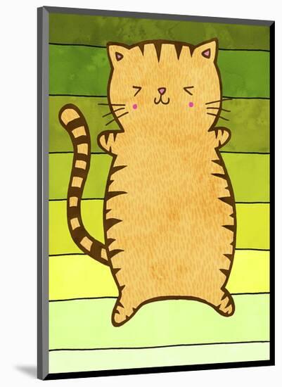 Sunbathing Cat-My Zoetrope-Mounted Art Print