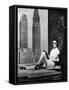 Sunbathing in a Highrise in New York-null-Framed Stretched Canvas