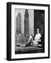 Sunbathing in a Highrise in New York-null-Framed Premium Photographic Print