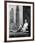 Sunbathing in a Highrise in New York-null-Framed Photographic Print