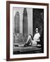 Sunbathing in a Highrise in New York-null-Framed Photographic Print