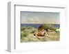 Sunbathing on the Dunes-Paul Fischer-Framed Giclee Print