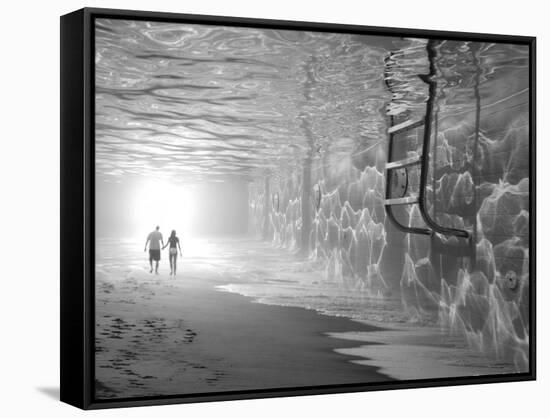 Sunbathing-Thomas Barbey-Framed Stretched Canvas