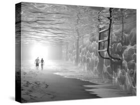 Sunbathing-Thomas Barbey-Stretched Canvas