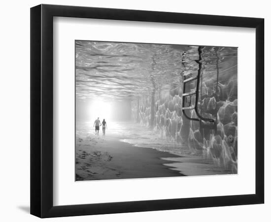 Sunbathing-Thomas Barbey-Framed Premium Giclee Print