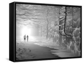 Sunbathing-Thomas Barbey-Framed Stretched Canvas