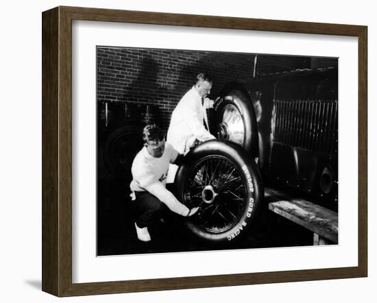 Sunbeam 1000hp World Land speed record attempt at Daytona 1927-null-Framed Photographic Print