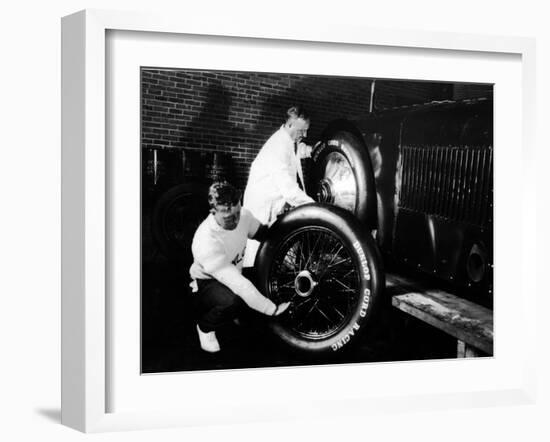 Sunbeam 1000hp World Land speed record attempt at Daytona 1927-null-Framed Photographic Print