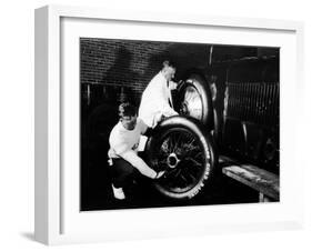 Sunbeam 1000hp World Land speed record attempt at Daytona 1927-null-Framed Photographic Print