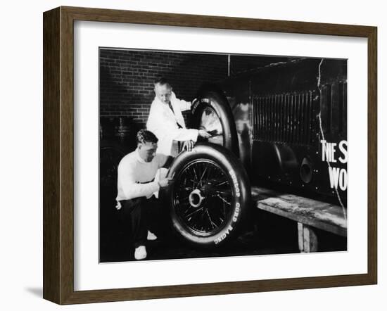 Sunbeam 1000hp World Land speed record attempt at Daytona 1927-null-Framed Photographic Print