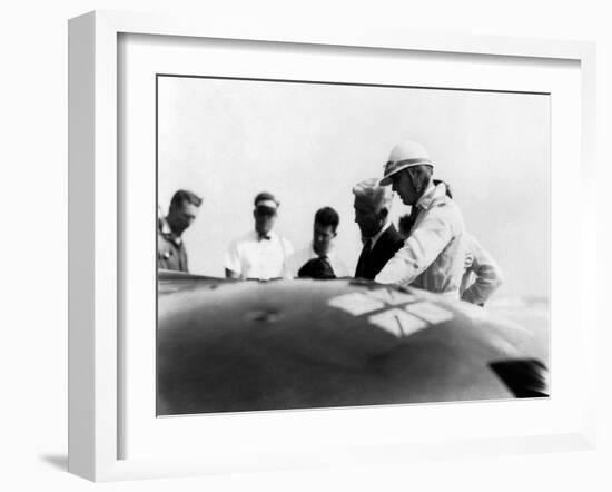 Sunbeam 1000hp World Land speed record attempt at Daytona 1927-null-Framed Photographic Print