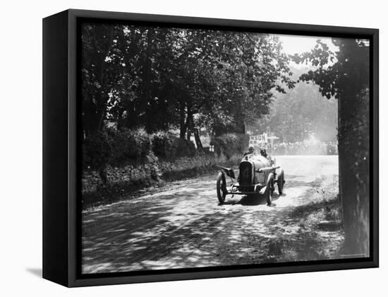 Sunbeam at 1914 Isle of Man TT race, Kenelm Lee Guinness-null-Framed Stretched Canvas