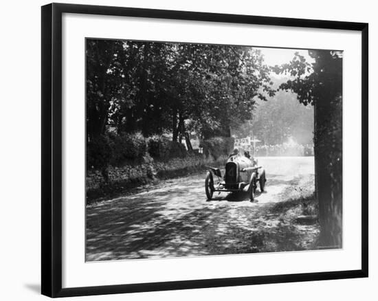 Sunbeam at 1914 Isle of Man TT race, Kenelm Lee Guinness-null-Framed Photographic Print