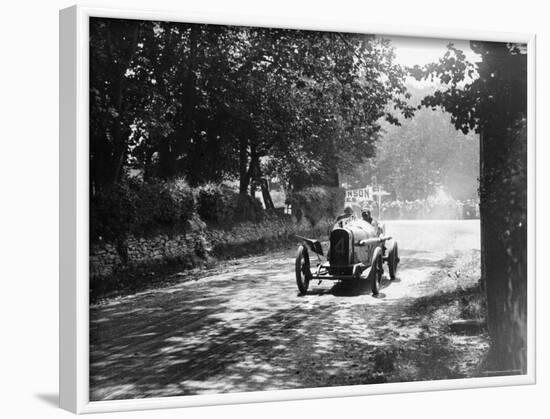 Sunbeam at 1914 Isle of Man TT race, Kenelm Lee Guinness-null-Framed Photographic Print