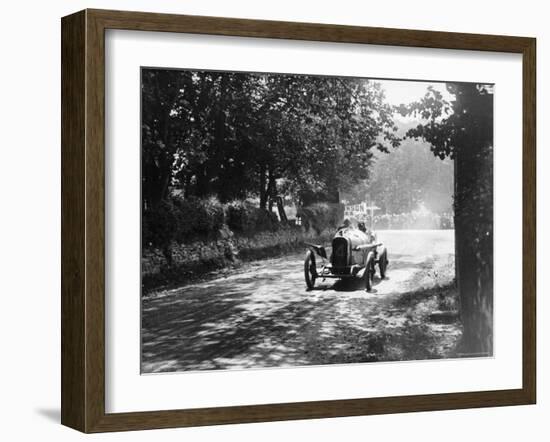 Sunbeam at 1914 Isle of Man TT race, Kenelm Lee Guinness-null-Framed Photographic Print