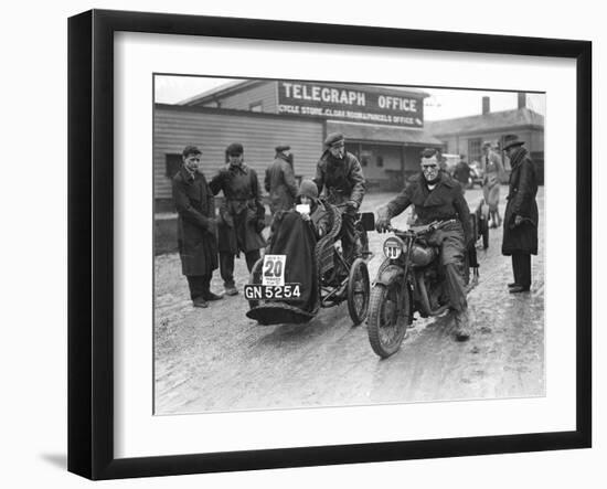 Sunbeam M.C.C. Run-null-Framed Photographic Print