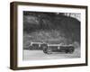 Sunbeam of BO Davis and Bentley of Major H Butler racing at a BARC meeting, Brooklands, 1930-Bill Brunell-Framed Photographic Print