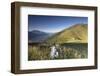 Sunbeam on Church of San Bernardo lights up the landscape around the blue water of Lake Como at daw-Roberto Moiola-Framed Photographic Print