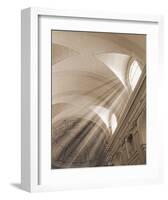 Sunbeamed Cathedral-null-Framed Art Print