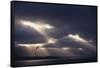 Sunbeams and Clouds over Water-DLILLC-Framed Stretched Canvas