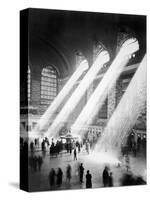 Sunbeams in Grand Central Station-null-Stretched Canvas