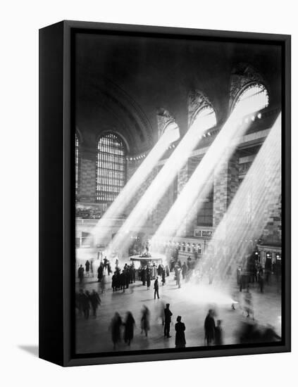 Sunbeams in Grand Central Station-null-Framed Stretched Canvas