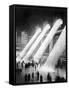 Sunbeams in Grand Central Station-null-Framed Stretched Canvas