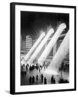 Sunbeams in Grand Central Station-null-Framed Premium Photographic Print