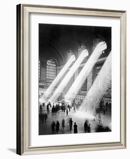 Sunbeams in Grand Central Station-null-Framed Photographic Print