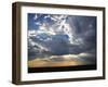 Sunbeams Streaming through Clouds, Masai Mara Game Reserve, Kenya-Adam Jones-Framed Photographic Print