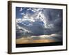 Sunbeams Streaming through Clouds, Masai Mara Game Reserve, Kenya-Adam Jones-Framed Photographic Print