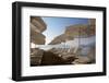 Sunbeds and Sunshades, Marmaris, Anatolia, Turkey, Asia Minor, Eurasia-Frank Fell-Framed Photographic Print