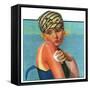 "Sunburned Sunbather,"July 6, 1929-Penrhyn Stanlaws-Framed Stretched Canvas