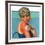 "Sunburned Sunbather,"July 6, 1929-Penrhyn Stanlaws-Framed Giclee Print