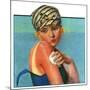 "Sunburned Sunbather,"July 6, 1929-Penrhyn Stanlaws-Mounted Giclee Print