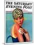 "Sunburned Sunbather," Saturday Evening Post Cover, July 6, 1929-Penrhyn Stanlaws-Mounted Giclee Print