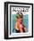 "Sunburned Sunbather," Saturday Evening Post Cover, July 6, 1929-Penrhyn Stanlaws-Framed Giclee Print