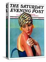 "Sunburned Sunbather," Saturday Evening Post Cover, July 6, 1929-Penrhyn Stanlaws-Stretched Canvas