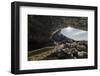 Sunburst at ice cave entrance, Iceland.-Bill Young-Framed Photographic Print
