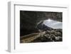 Sunburst at ice cave entrance, Iceland.-Bill Young-Framed Photographic Print